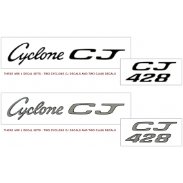 *1969 Mercury Cyclone CJ 428 Decal Kit