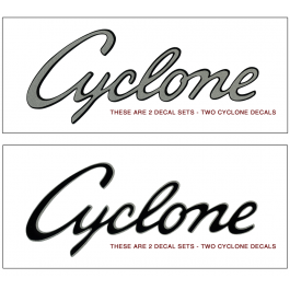 1969 Mercury Cyclone Quarter panel Decal Set