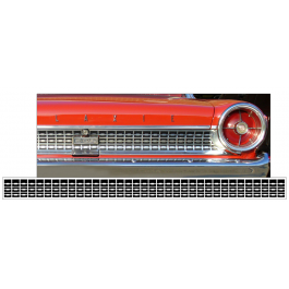 1963 Ford Galaxie Rear Grid Panel Decal Kit
