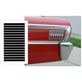 1963 Ford Galaxie Hash Marks Decal Kit