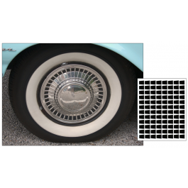 1961 Ford Galaxie Wheel Cover Decal Kit