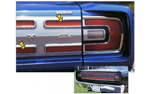 1968 Plymouth GTX Tail Stripe Kit