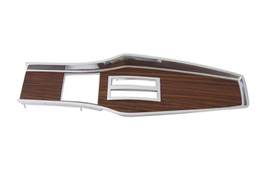  1969-71 A-body Diecast Woodgrain Console Top Plate