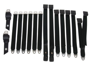 1968-1969 B-body Bench Seat Belt Set