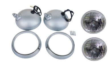  1970-71 Plymouth Cuda Road Lamp Housing, Bezel and Bulb Kit