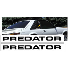 1983-86 Predator Cobra Sail Panel Name Decal Set