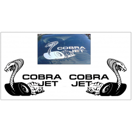 Mustang Cobra Jet Decal Set - 6" x 9.5"