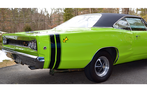 1968 Dodge Coronet Bumble Bee Tail Stripes Kit