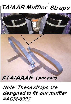 1970 Cuda AAR and Challenger T/A Muffler Straps (pr)