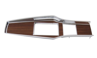  1969-71 A-body Diecast Woodgrain 4 Speed Console Top Plate