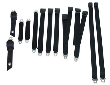 3850-70BUK 1970-71 A-body Bucket Seat Belt Set