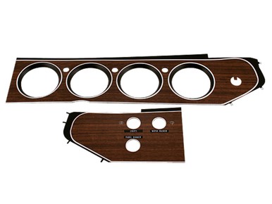  1972-74 E-body Rallye Dash Bezel Kit (3 Switch)