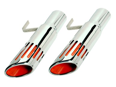  1971-74 B-body 2-1/2" Long Style Slotted Exhaust Tips