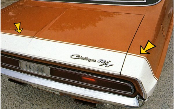 1970 Dodge Challenger R/T Bumble Bee Paint Stencil Kit