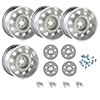 Mopar Rallye Wheels Package for Dodge/Plymouth 17x9" Light Argent Caps