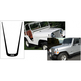 Jeep Center U-Shape Hood Decal Kit