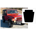 1997-06 Jeep WRANGLER TJ Hood Blackout Decal