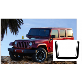 2007-13 Jeep Wrangler - JK - RUBICON - Hood Horseshoe Decal