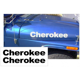 Jeep Hood Decal Lettering Kit - CHEROKEE Name