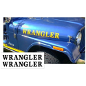 Jeep Hood Decal Lettering Kit - WRANGLER Name