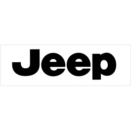Jeep Windshield Decal - 3" x 10.25"