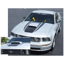 2005-09 Mustang Hood Bulge with Spears Decal Kit