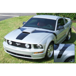 2005-09 Mustang GT Hood Flair with Square Nose Decal Kit