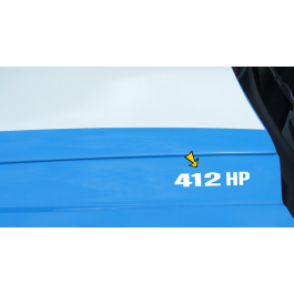 2010-14 Mustang Hood Rise Designation Decal Set - 412 HP