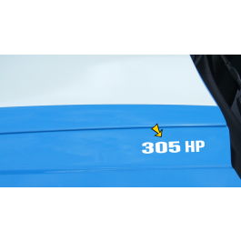 2010-14 Mustang Hood Rise Designation Decal Set - 305 HP