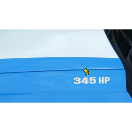 2010-14 Mustang Hood Rise Designation Decal Set - 345 HP