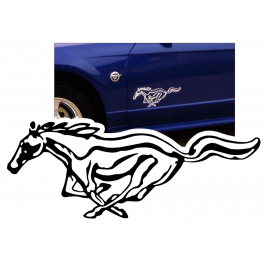 Mustang Detailed Pony Decal - 5" x 13"