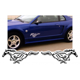Mustang Detailed Pony Decal Set - 7" x 18"