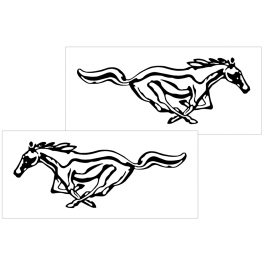 Mustang Detailed Pony Decal Set - 12" x 31.25"