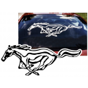 Mustang Detailed Pony Decal - 12" x 31.25"