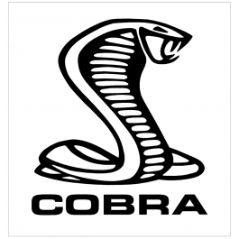Cobra Snake Decal - Cobra Name Below - 20" Tall