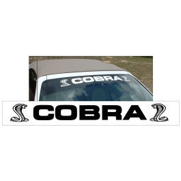 Cobra Windshield Decal with Snakes - 4" x 36"