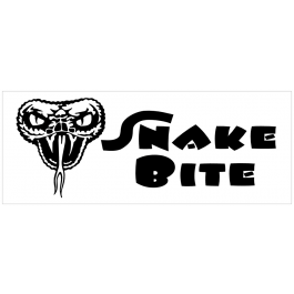 Cobra Snake Bite Decal - 10" x 21"