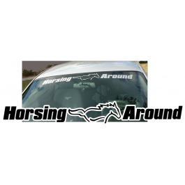 Mustang Horsing Around Windshield Decal