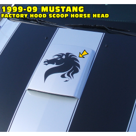 Mustang Horse Head Decal - 13" Tall