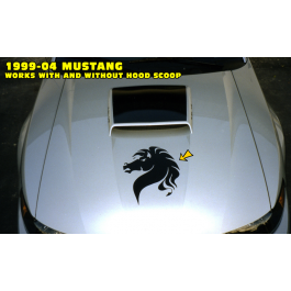 Mustang Horse Head Decal - 15" Tall