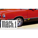 1974-76 Mustang Mach 1 Fender Decal - 3" x 6.75"