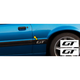 1985-86 Mustang GT Quarter Decal Insert Set