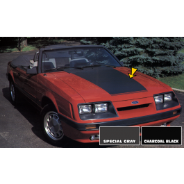 1985-86 Mustang LX Hood Blackout Decal