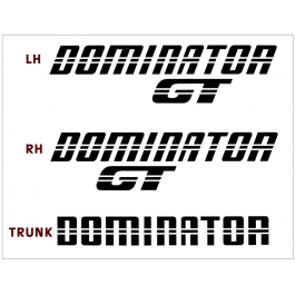 *1983 Mustang Dominator GT Decal Set