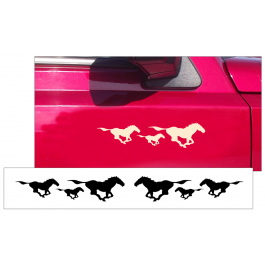 Mustang Indy Pony Decal Set - 2" Tall