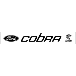 Cobra Snake with Ford Oval Windshield Decal