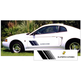 Mustang Fader Decal Set - Supercharged Name