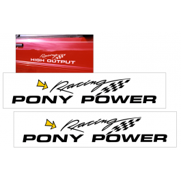 Pony Power Racing Decal Set