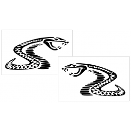 Mustang Radical Cobra Decal Set - 4" Tall