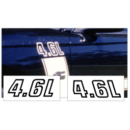 1994-98 Mustang Fender Decal Set - 4.6L Name